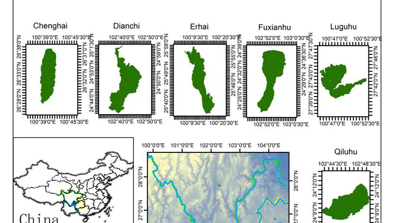 Prediction of surface water temperature and its spatial-temporal variation characteristics of 11 main lakes in Yunnan-Guizhou Plateau